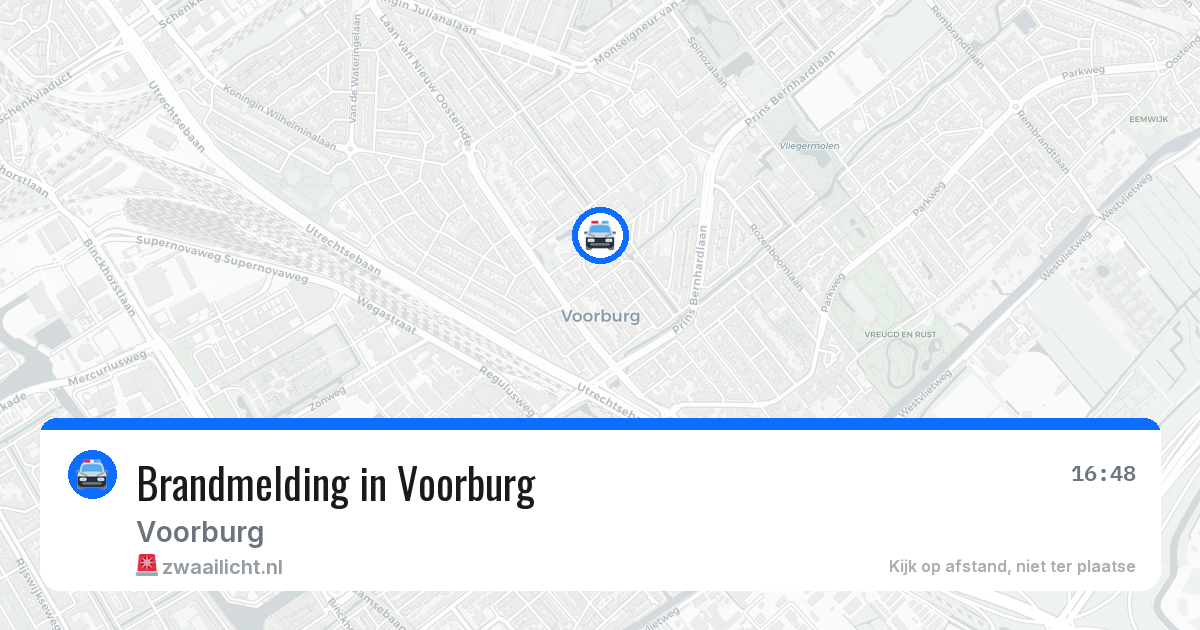 Brandmelding in Voorburg — 15 apr 2026