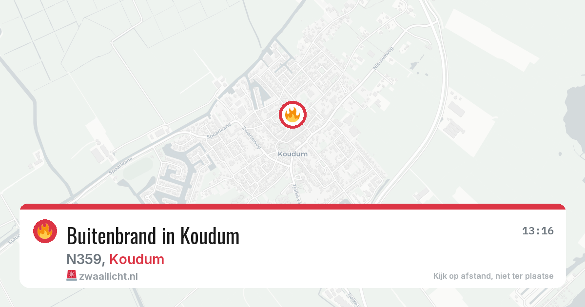Buitenbrand in Koudum — 27 jun 2026