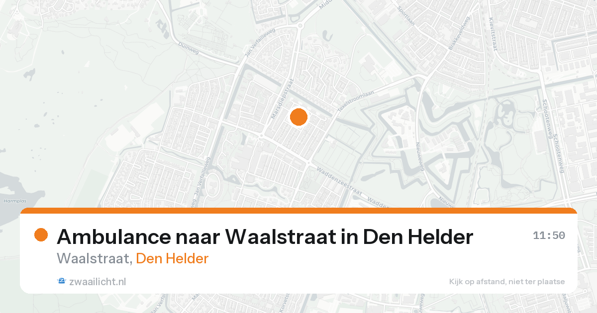 Ambulance naar Waalstraat in Den Helder — 31 jan 2026