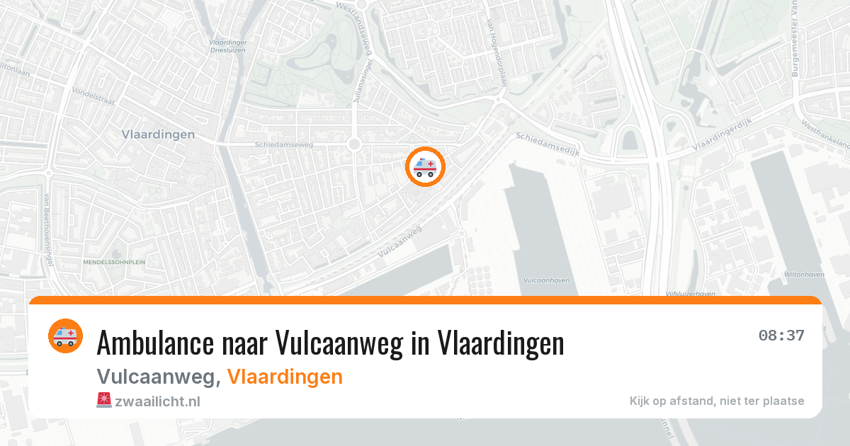 Ambulance naar Vulcaanweg in Vlaardingen — 14 aug 2026