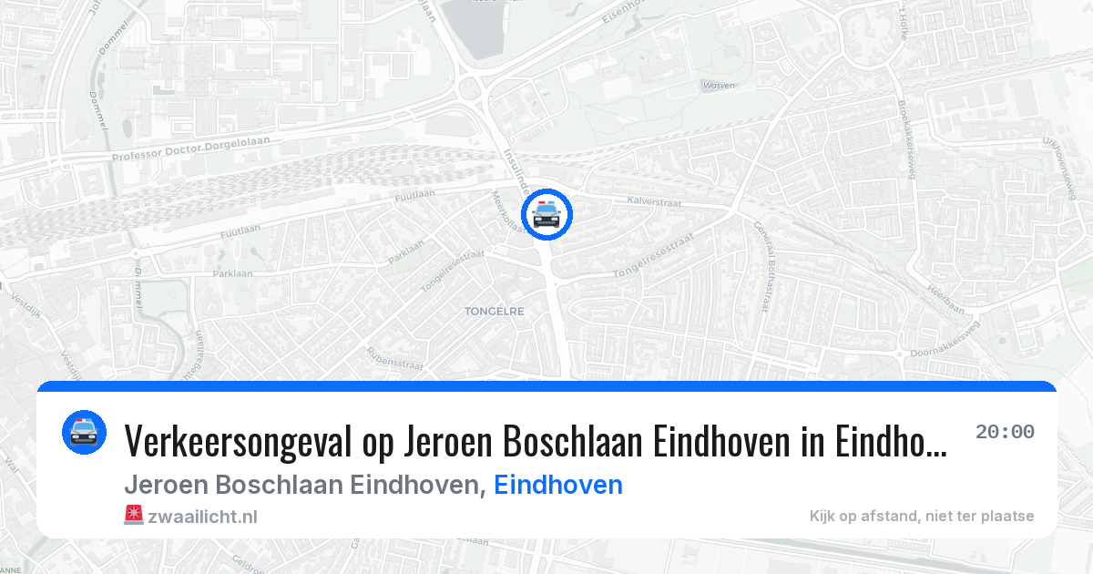 Verkeersongeval op Jeroen Boschlaan Eindhoven in Eindhoven — 17 mrt 2026