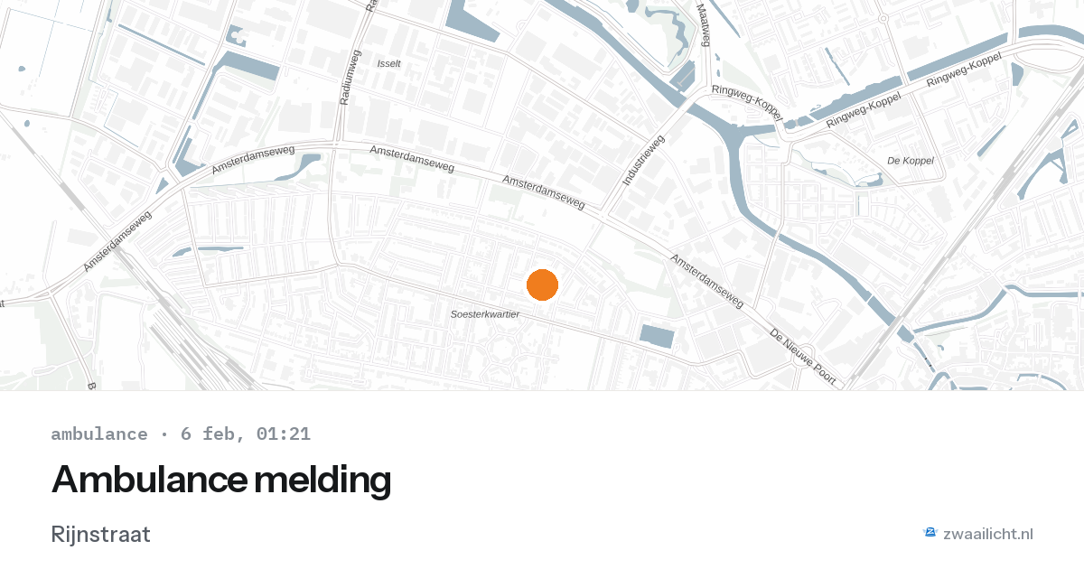 Ambulance melding — 6 feb 2026