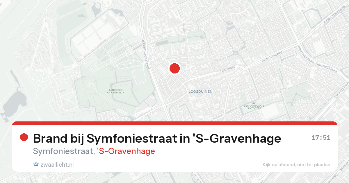 Brand bij Symfoniestraat in 'S-Gravenhage — 15 aug 2026