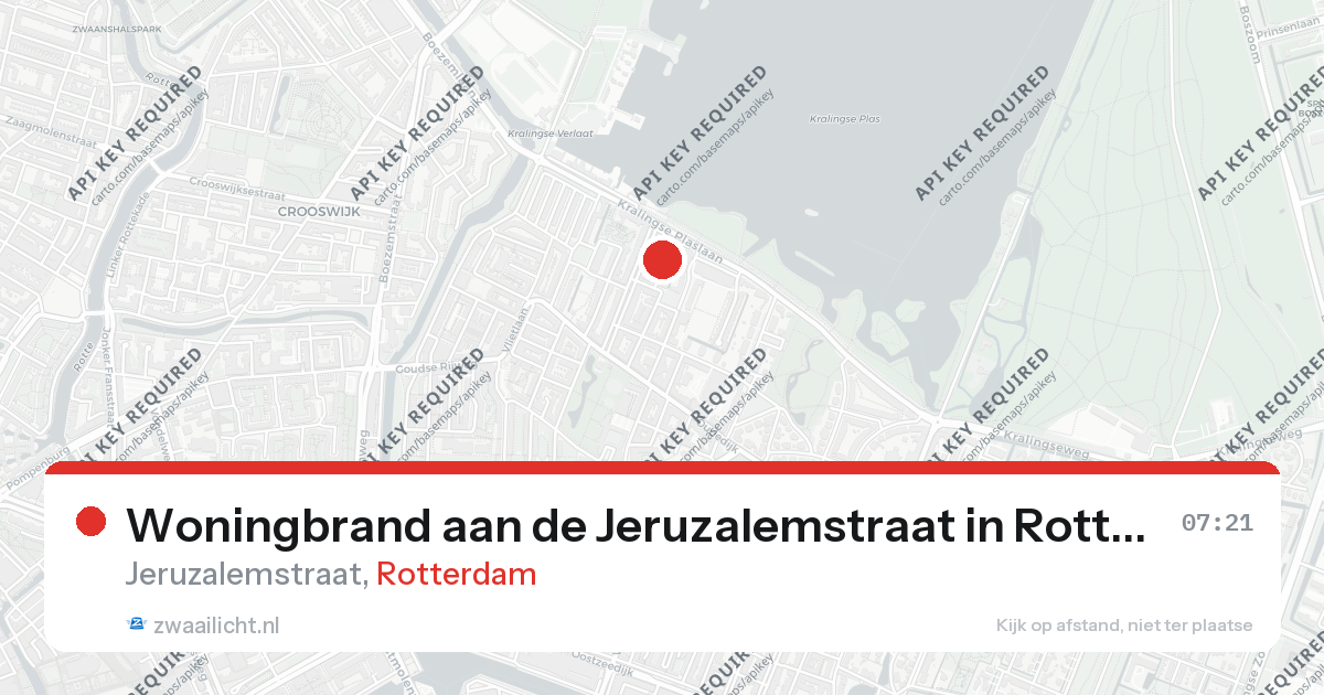 Woningbrand aan de Jeruzalemstraat in Rotterdam — 7 feb 2026