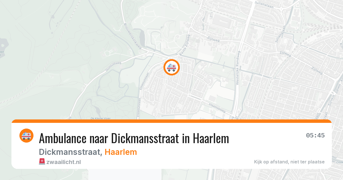Ambulance naar Dickmansstraat in Haarlem — 6 jul 2026