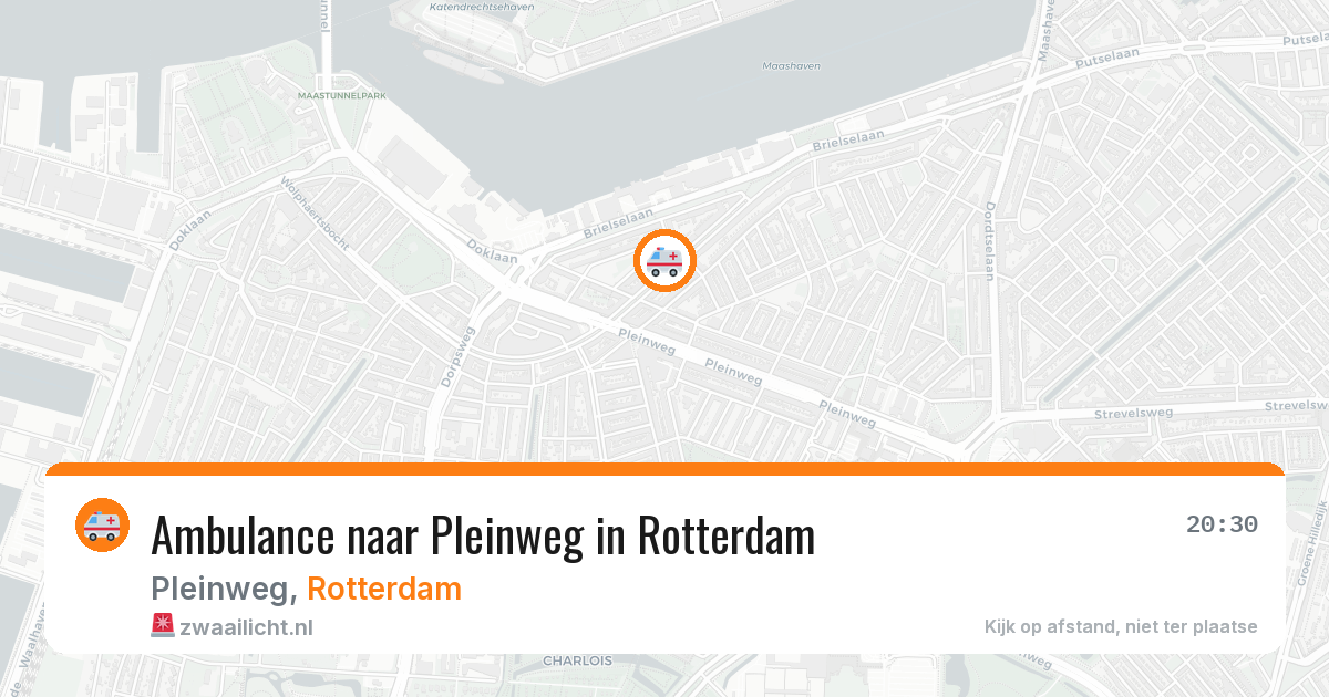 Ambulance naar Pleinweg in Rotterdam — 29 mei 2026