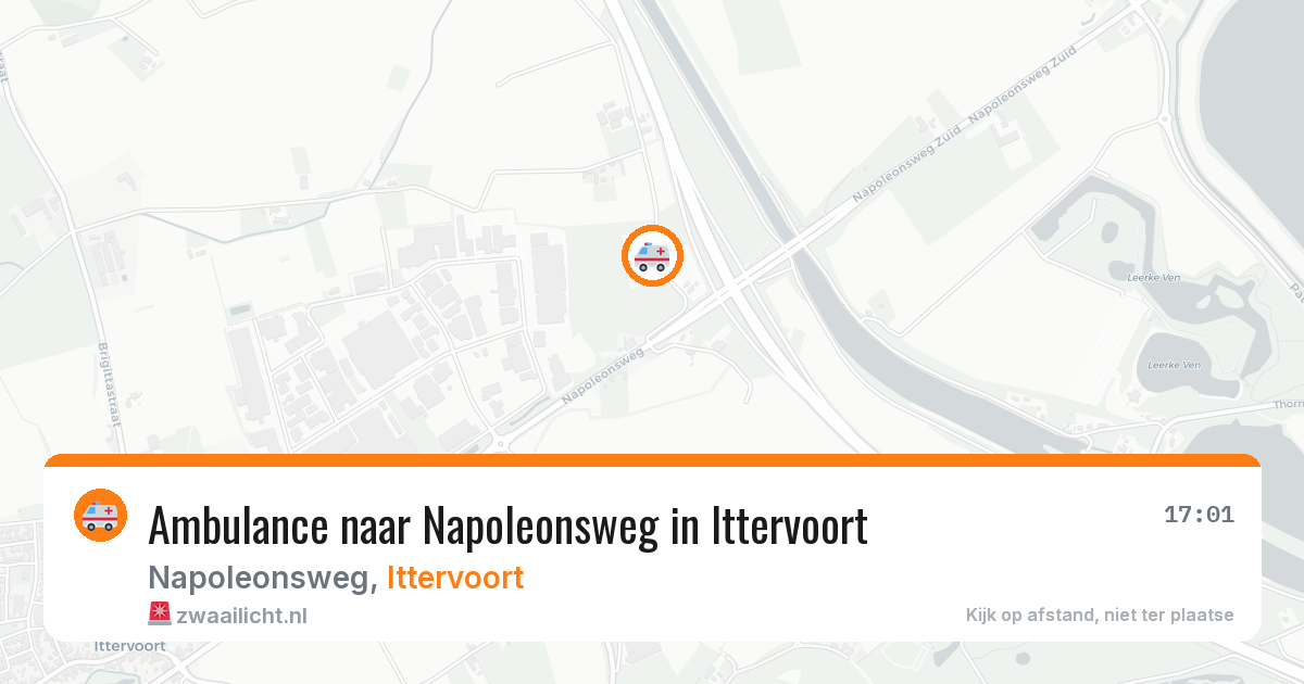 Ambulance naar Napoleonsweg in Ittervoort — 24 mei 2026