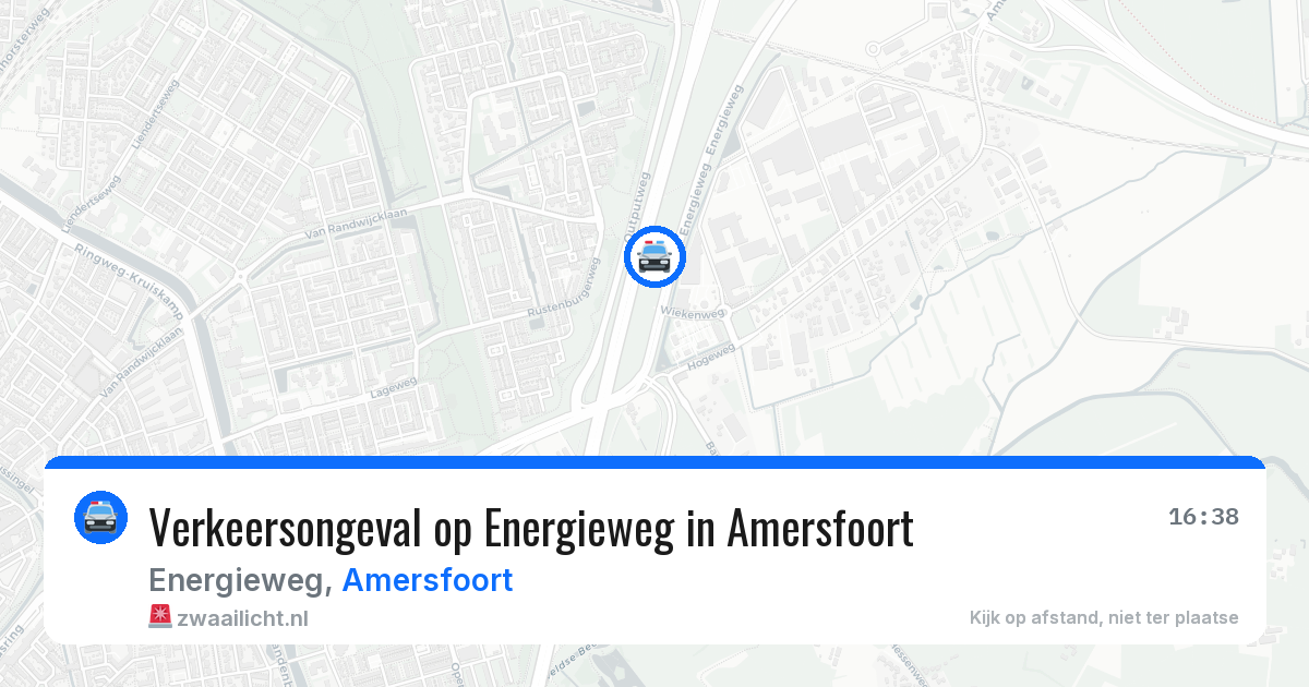 Verkeersongeval op Energieweg in Amersfoort — 6 apr 2026