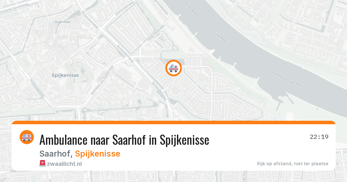 Ambulance naar Saarhof in Spijkenisse — 3 mrt 2026