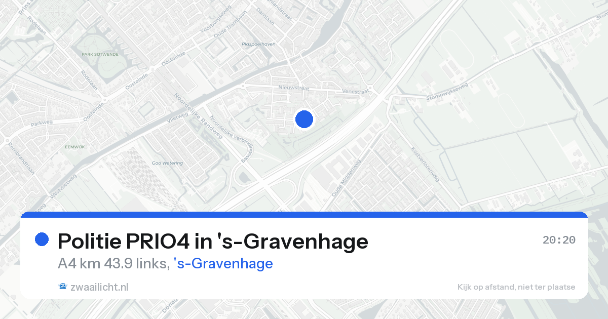 Politie PRIO4 in 's-Gravenhage — 23 aug 2026 | 🚨 Zwaailicht.nl