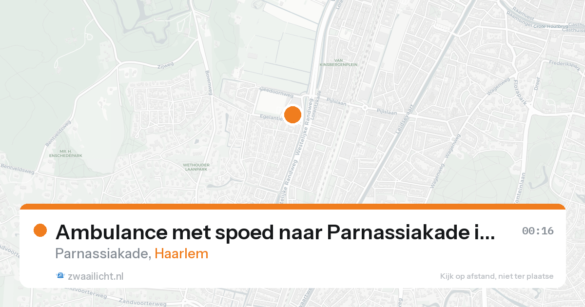 Ambulance met spoed naar Parnassiakade in Haarlem — 28 mei 2026