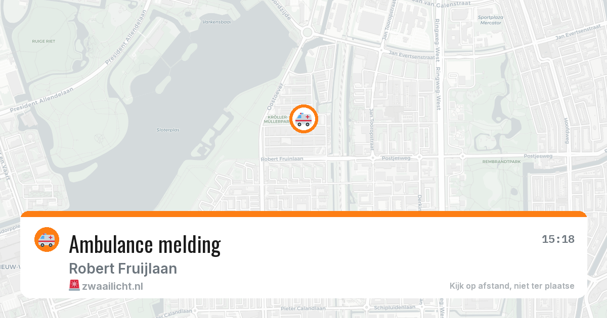 Ambulance melding — 20 jun 2026