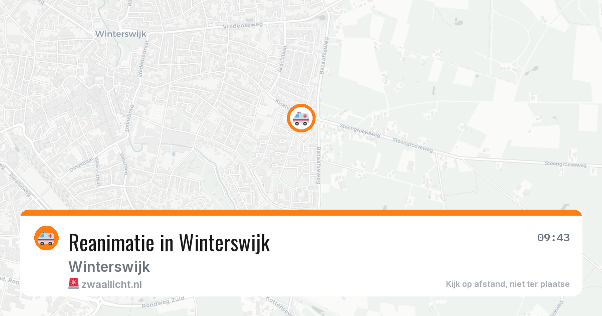 Reanimatie in Winterswijk — 10 aug 2026