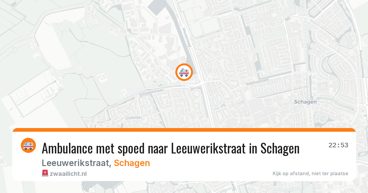 Ambulance met spoed naar Leeuwerikstraat in Schagen — 26 feb 2026