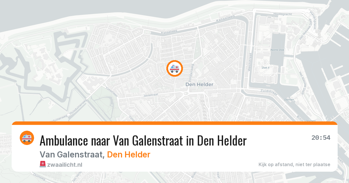 Ambulance naar Van Galenstraat in Den Helder — 24 mei 2026