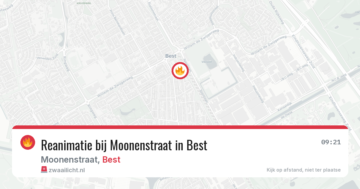 Reanimatie bij Moonenstraat in Best — 26 jun 2026