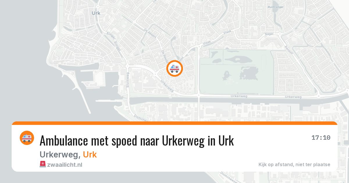Ambulance met spoed naar Urkerweg in Urk — 11 mrt 2026