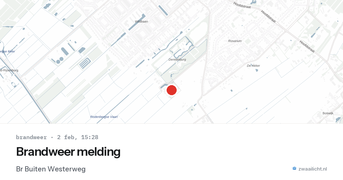 Brandweer melding — 2 feb 2026
