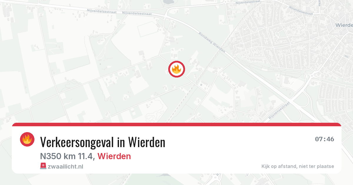 Verkeersongeval in Wierden — 15 mrt 2026
