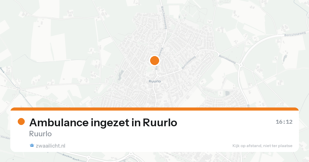 Ambulance ingezet in Ruurlo — 7 feb 2026