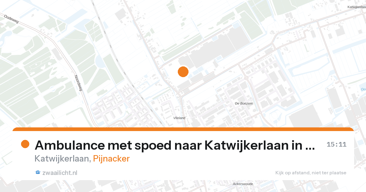 Ambulance met spoed naar Katwijkerlaan in Pijnacker — 18 jun 2026
