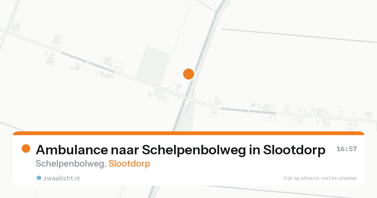 Ambulance naar Schelpenbolweg in Slootdorp — 7 aug 2026