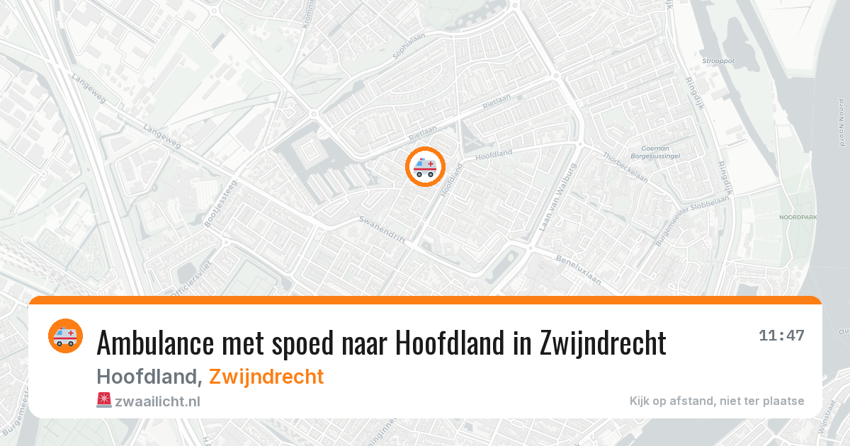 Ambulance met spoed naar Hoofdland in Zwijndrecht — 26 jan 2026