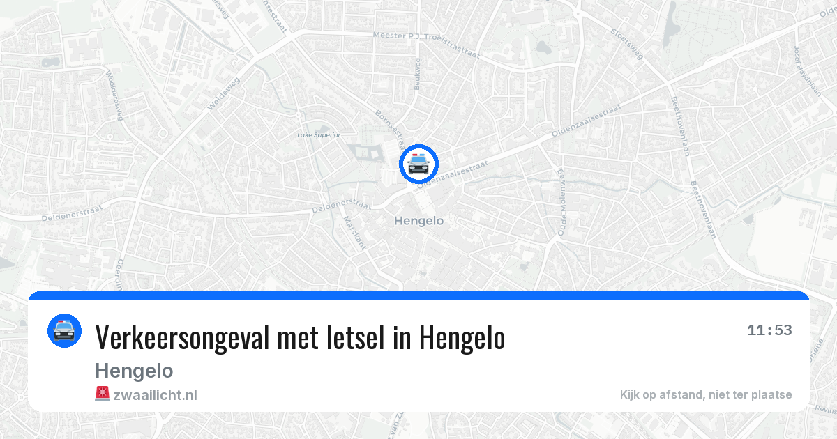 Verkeersongeval met letsel in Hengelo — 7 jun 2026