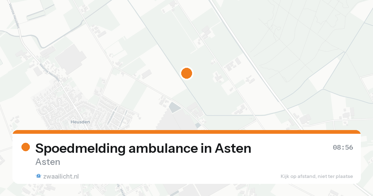 Spoedmelding ambulance in Asten — 17 aug 2026