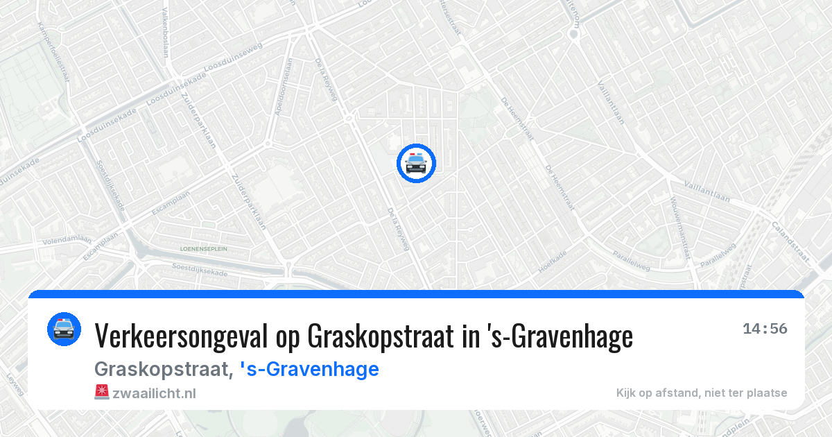 Verkeersongeval op Graskopstraat in 's-Gravenhage — 1 mei 2026