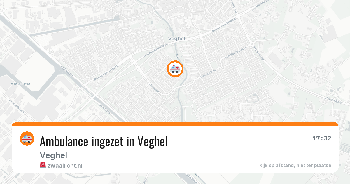 Ambulance ingezet in Veghel — 10 aug 2026