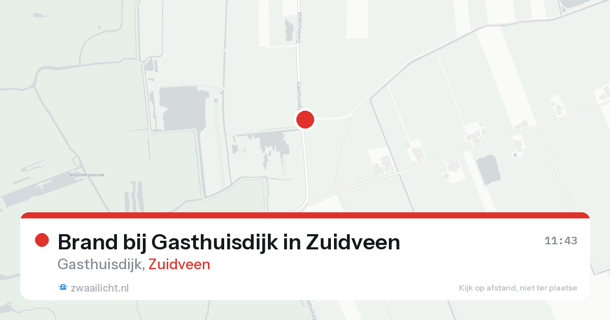 Brand bij Gasthuisdijk in Zuidveen — 30 apr 2026