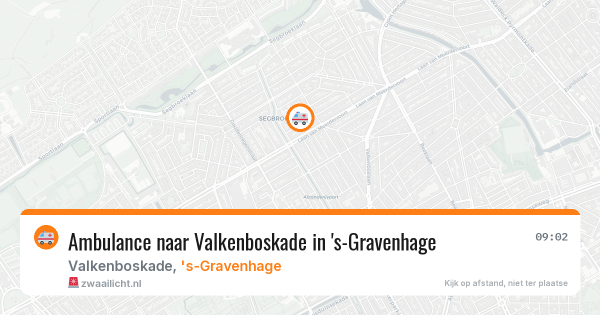 Ambulance naar Valkenboskade in 's-Gravenhage — 19 mei 2026