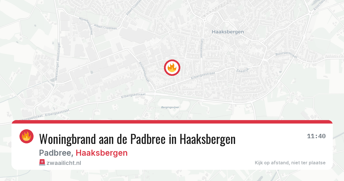 Woningbrand aan de Padbree in Haaksbergen — 22 mrt 2026