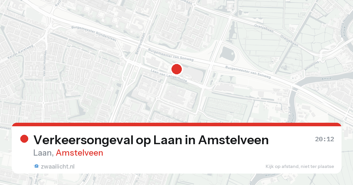 Verkeersongeval op Laan in Amstelveen — 31 jan 2026