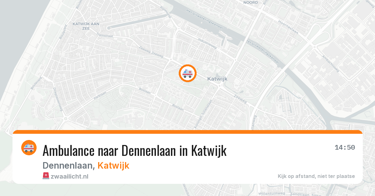 Ambulance naar Dennenlaan in Katwijk — 7 jul 2026