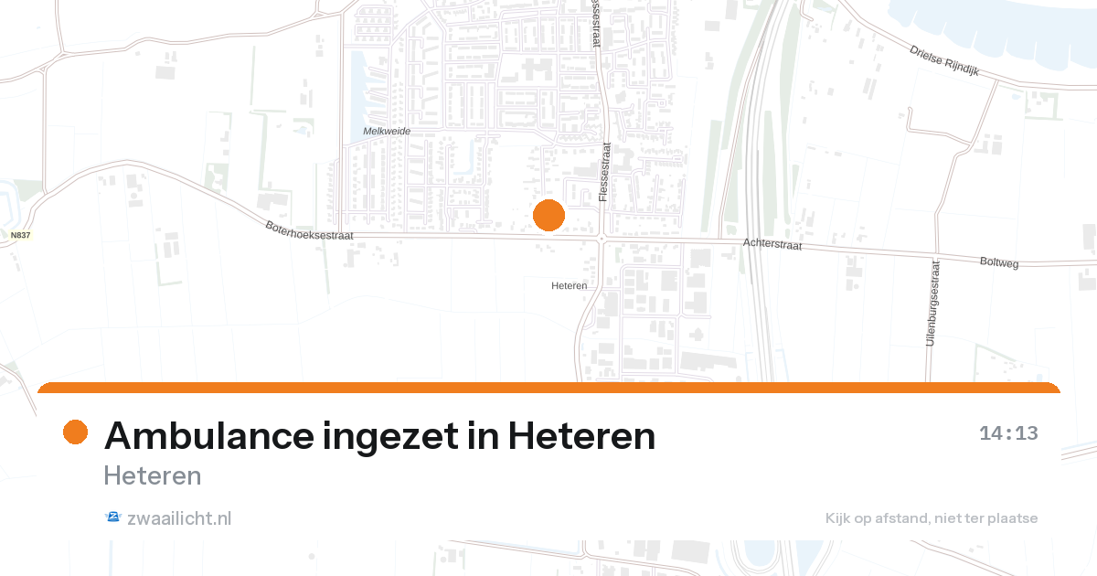 Ambulance ingezet in Heteren — 26 aug 2026