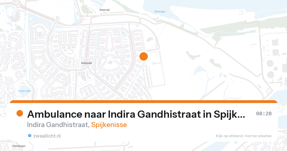 Ambulance naar Indira Gandhistraat in Spijkenisse — 27 aug 2026