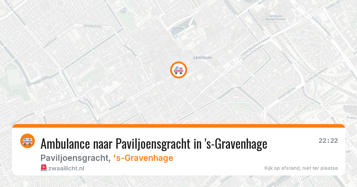 Ambulance naar Paviljoensgracht in 's-Gravenhage — 9 mrt 2026
