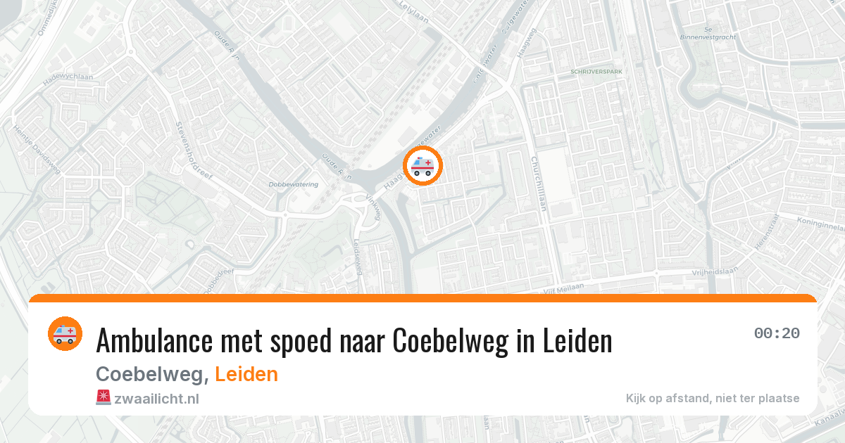 Ambulance met spoed naar Coebelweg in Leiden — 17 jan 2026