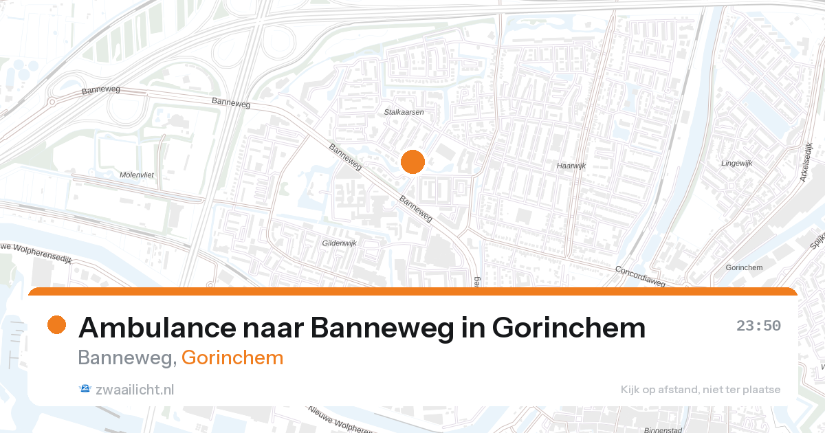 Ambulance naar Banneweg in Gorinchem — 31 jan 2026