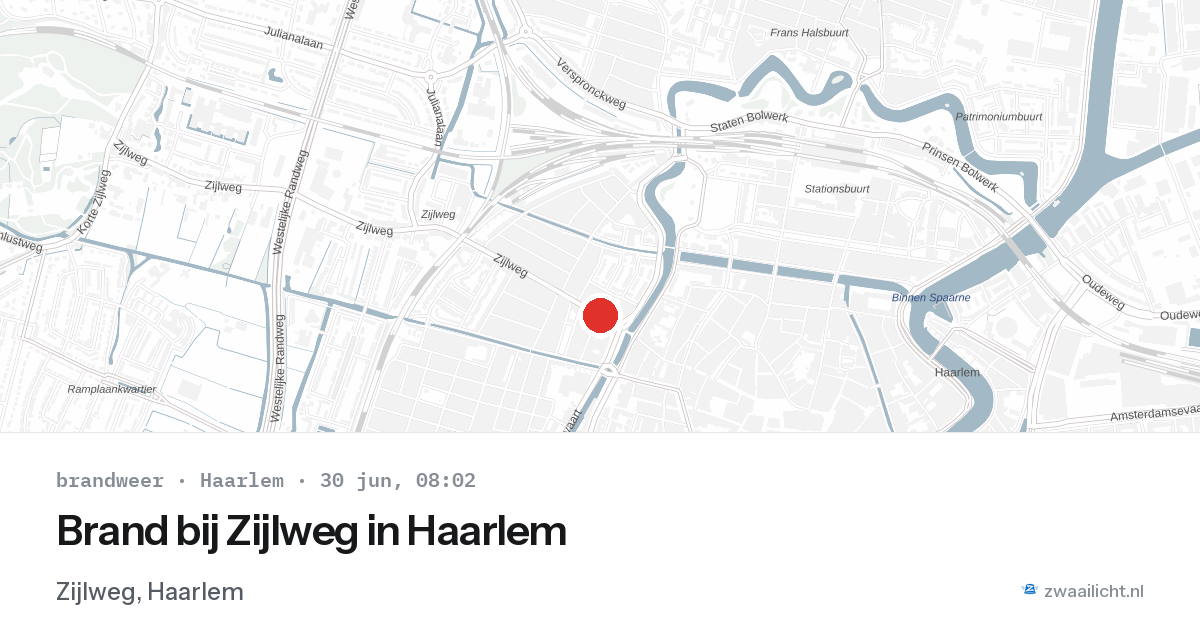 Brand bij Zijlweg in Haarlem — 30 jun 2026
