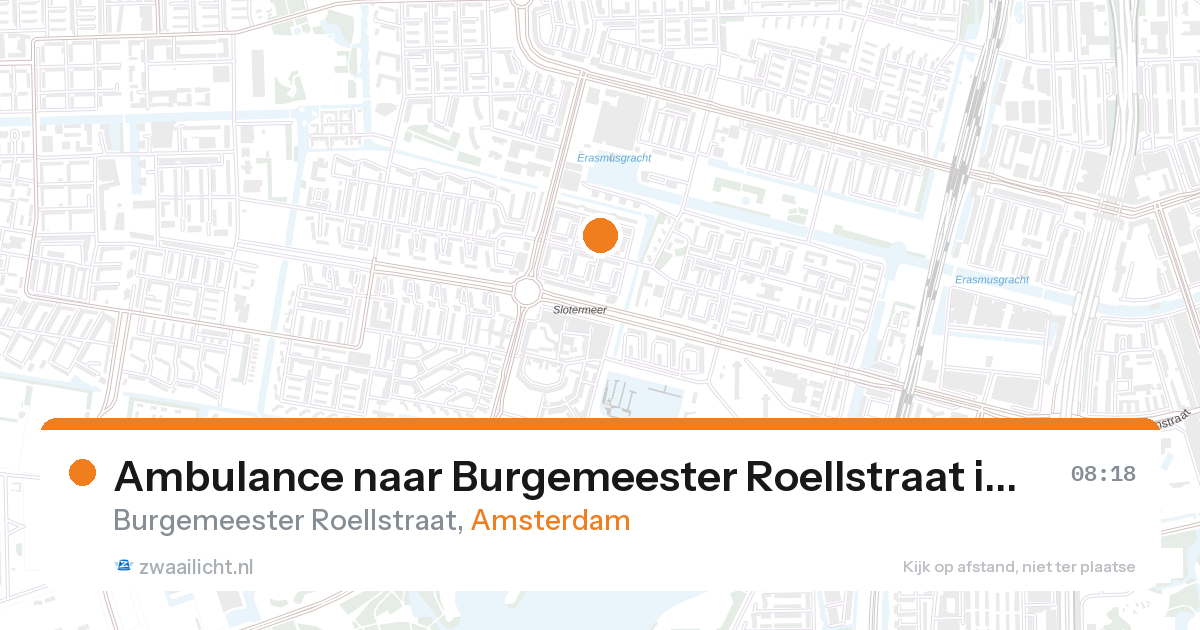 Ambulance naar Burgemeester Roellstraat in Amsterdam — 28 aug 2026