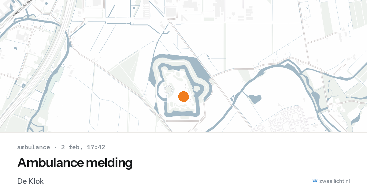 Ambulance melding — 2 feb 2026