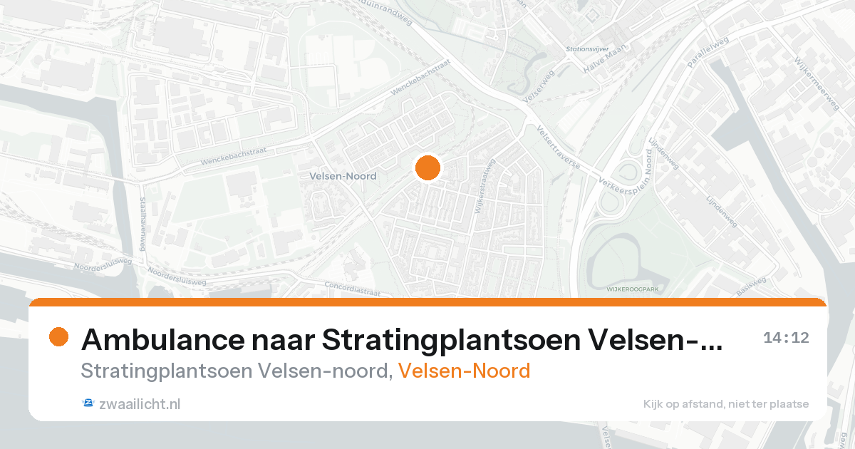 Ambulance naar Stratingplantsoen Velsen-noord in Velsen-Noord — 24 aug 2026
