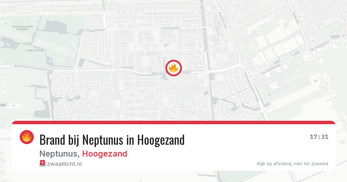Brand bij Neptunus in Hoogezand — 22 jun 2026