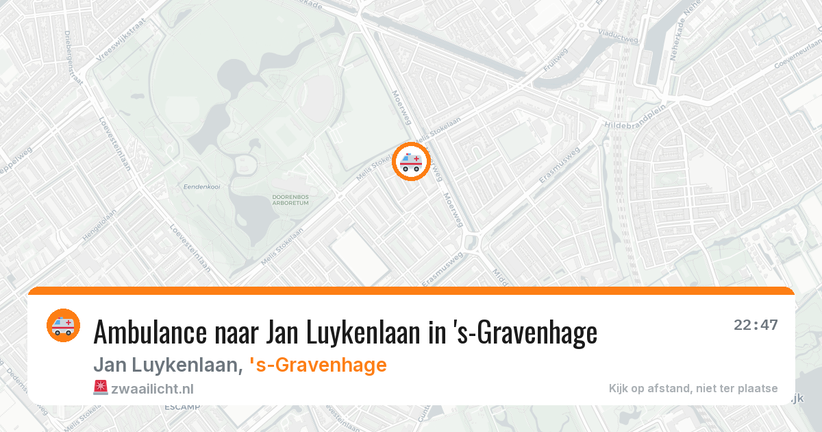 Ambulance naar Jan Luykenlaan in 's-Gravenhage — 14 aug 2026