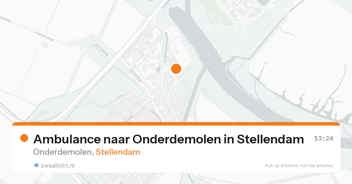 Ambulance naar Onderdemolen in Stellendam — 15 aug 2026