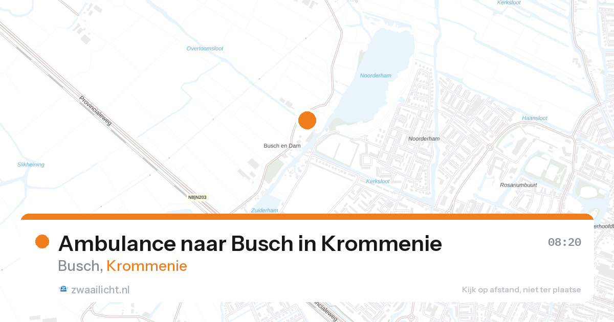 Ambulance naar Busch in Krommenie — 16 jun 2026