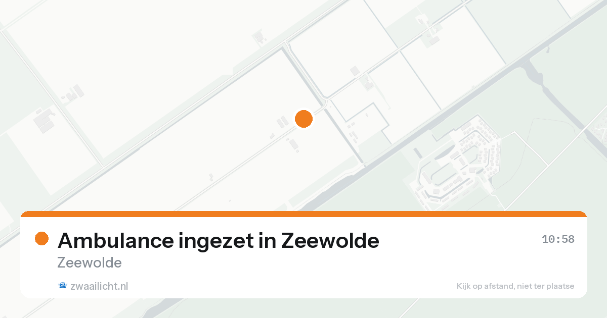 Ambulance ingezet in Zeewolde — 11 aug 2026